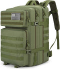 Tactical Backpack 45L Army Military Rucksack, Water Resistant MOLLE Pack, Large 3 Day Bug Out Bag for Men & Women, Durable Outdoor Gear for Hiking, Camping, Hunting, Travel(ArmyGreen)