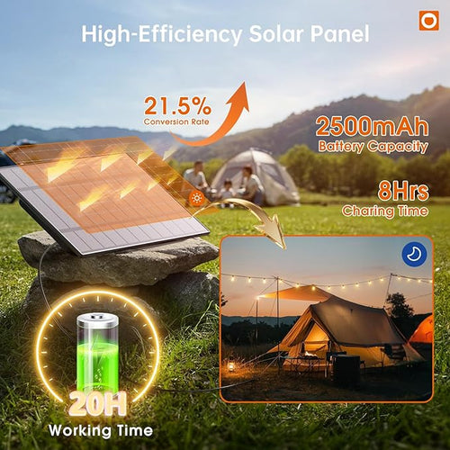 addlon 120FT(114+6) Solar String Lights Outdoor, Waterproof Solar Powered Outside Lights with Remote & USB Port, ST38 LED Shatterproof Bulbs, Dimmable Solar Light for Camping Backyard Porch