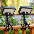 2 Pack Solar Grill Lights with 92 LEDs, 3 Motion Sensor Light Modes & Energy-Saving Desigh, 360° Adjustable Smoker BBQ Grill Accessories, Octopus Shaped, Grill Gifts for Him Her Parents Husbands