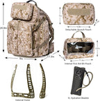 MT Military 3Day Rucksack with External Frame MOLLE Army Medium Ruck, Assault Backpack