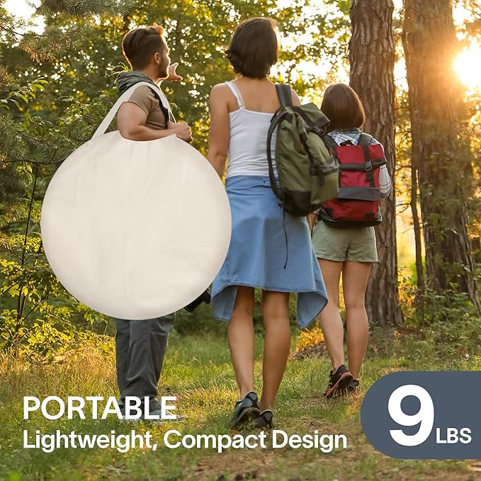 Alvantor Pop Up Screen House Gazebo with Mosquito Netting, Instant UV Resistant Sun Shelter for Patio & Backyard, Portable Canopy Tent for 2-10 Person