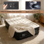 air Mattress Queen with Built in Pump – 18-Inch Thickened Inflatable Mattress for Easy Travel, Supports Up to 650 Pounds