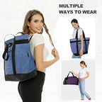 BeeGreen Insulated Cooler Bag with Handles Oversized Sturdy Leakproof Freezer Shopping Tote for Groceries Heavy Duty Thermal Food Delivery Bag Burgundy