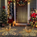 Solar Lanterns Outdoor Waterproof Garden Decorative Lights Owl Hanging Solar Lanterns for Patio, Table, Pathway, Balcony, Lawn, Yard Decor 2 Pack