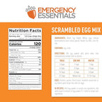 Emergency Essentials Scrambled Egg Mix #10 Can | Bulk Freeze-Dried Eggs for Long-Term Storage | Gluten-Free | 54 Servings | Camping & Emergency Breakfast