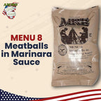 Meals Ready to Eat Surplus (Pack of 4) - MRE Emergency Food Rations w/Assorted Flavors for Camping, Survival & More - 2015 Package date or Newer