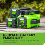 Greenworks Pro 80V (300 Watt) Power Inverter, 120V AC, for Charging Small Electronics, Smart Phones, Tablets, Small Televisions, Tool-Only, IV80A00