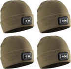POWERCAP LED Hat Light 150 Lumens Rechargeable Fleece Beanie with Bright Built-in Headlamp Waterproof LED Warm One Size Cap