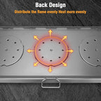 Hisencn Cast Iron Flat Top Griddle for Camp Chef 3 Burner Stove, 16"x37" Heavy Duty Fry Griddle Replacement for GB90D TB90 Series, Outdoor Cooking Griddle