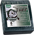 CARTMAN Finished Size 16x20 Feet Waterproof Green Tarp 8 Mil Thick, Multipurpose Protective Cover for Emergency Rain Shelter Camping Tarpaulin