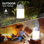 Motion Sensor LED Night Light - Cordless Battery Powered Table Lamp, Portable Lamps Lantern for Outdoor Camping Tents, 4 Brightness Level, Press Dimmable Safe Night Lights, 1 Pack (Green)