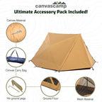 Mouflon Glamping Tent for 3 People – Outdoor Camping Tent – Perfect for Festivals, Glamping – Lightweight Cotton Tent with 360° Panoramic View | Luxury 3-Person Tent