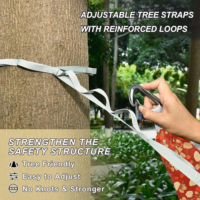 Beauty Raspberries Red Hammocks for Camping with Tree Straps Hammock for Tree for Camping & Hiking Essential