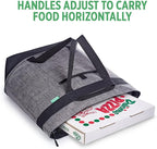 Jumbo Insulated Cooler Bag (Charcoal) with HD Thermal Insulation - Premium, Collapsible Soft Cooler Makes a Perfect Insulated Grocery Bag, Food Delivery Bag, Travel Bag, Beach or Picnic Bags