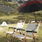 UPF 50+ Beach Umbrella with Adjustable Universal Clamp