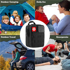 320 PCS Survival Kits First Aid Kit, Gifts for Men Christmas Him Dad, Survival Gear and Equipment with Tactical Molle Pouch for Car Camping Hiking Outdoor Adventure Earthquake Home Office