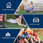 CYMULA Memory Foam Camping Mattress Pad, CertiPUR-US Sleeping Mat, Portable Roll Up Mattress for Adults, Camping Bed Pads for Sleepover, Car Bed with Travel Bag