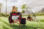 Picnic TIME NFL Unisex-Adult NFL Fusion Camping Chair with Side Table and Soft Cooler, Beach Chair for Adults, Lawn Chair