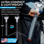 DEVOS - LIGHTRANGER 800 Mini Telescoping Camp Light, 4.5 Tall with 800 Lumens, Ultra Compact & Portable, Rechargeable LED Lantern, Up to 30-Hour Runtime, 1 Year Warranty, Includes Carry Case