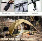 Camping Tent 2 Persons Portable Waterproof Backpacking Double-Layer Outdoor Hiking Travel Equipment