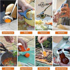 Portable Camping Cooking Utensils Set, Camp Kitchen & Campfire Cooking Equipment, RV Essentials, Camper Must-Haves Accessories, Outdoors Cookware, Christmas Stocking Stuffers Gifts
