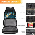 Panda Butterfly Moon Hiking Picnic Cooler Backpack for Teens Men Women lementary Students Knapsack Primary Middle High School Bookbag Outdoor Laptop Bag All In One Backpack Meal Bag