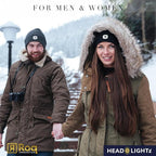 HEAD LIGHTZ® Rechargeable LED Beanie Hat – Hands-Free Lighted Cap for Running, Walking & Camping – As Seen on Oprah’s Favorite Things – Machine Washable, Unisex