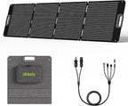 80 Watt Portable Solar Panel for Power Station, IP67 Waterproof Foldable Solar Cell Solar Charger DC5521 DC7909 XT60 Anderson DC 8mm Connector for Camping, RV, Off Grid Outdoor Essentials