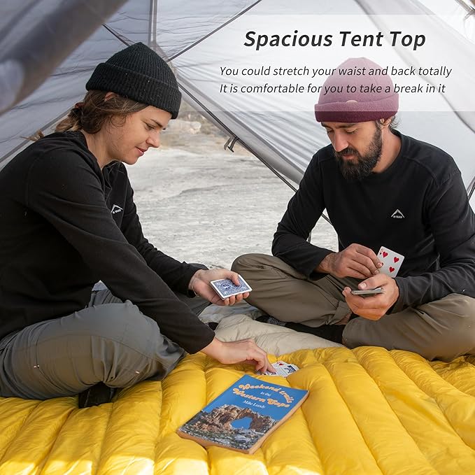 Naturehike Mongar 2 Person 3 Season Camping Tent Ultralight Backpacking Tent for Hiking Cycling