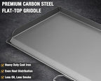 Hisencn Cast Iron Flat Top Griddle for Camp Chef 3 Burner Stove, 16"x37" Heavy Duty Fry Griddle Replacement for GB90D TB90 Series, Outdoor Cooking Griddle