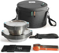 FULL WiNDSOR - MAGWARE - Magnetic Bowls and Plates Set - Stainless Steel Travel Dinnerware for Camping, Overlanding, Backpacking, Picnic, RV, Outdoor Dining Portable Tableware Mess Kit