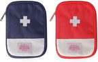 JIAKAI 2 Packs First Aid Bag,Empty First Aid Pouch,Mini Portable Medical Bag for Outdoor Camping Hiking Travel Emergency，Multifunction Emergency Medicine Storage Bag-7x5 inch