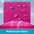 10x10 Canopy Replacement Top Cover with Air Vents for ez up Pop up Canopy Gazebo Tent with Adjustable Straps, Waterproof & Anti-UV for Outdoor Shade (Frame Not Included) (Pink)