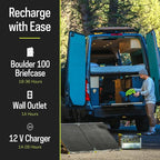 Goal Zero YETI 1500X Portable 1500-Watt Power Station with Boulder 100-Watt Monocrystalline Solar Panel Briefcase 44360