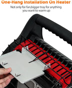 HIDALIFE Wood Stove Fan Holder for Heater, Big Tray for Fireplace Fan and Heated Stuff Water Cup and Food, Propane Heater accessories for Outdoor Camping Tent