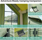 2025 Upgraded Waterproof Inflatable Camping Tent, Large Blow-Up Air Tent, No Assembly Needed Luxury Glamping House, Oxford Fabric