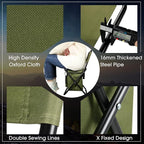 Jerify 2 Pcs Fishing Chair with Cooler Bag Multi-Function Foldable Compact Fishing Stool Hunting Chair Portable Backrest Stool with Folding Backpack for Finishing Camping Hunting Travel(Green)