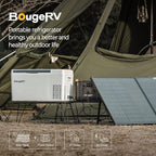 BougeRV 12 Volt Refrigerator With 23 Quart Cover, 12V Car Fridge 23 Quart Portable Freezer Compressor Cooler Compressor Freezer, 12/24V DC 110~240V AC, -8℉~50℉ for Truck RV SUV