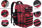 LHI Military Tactical Backpack for Men Molle Daypack 45L Army 3 Days Assault Pack Bag Large Rucksack With Bottle Holder(12*20*12)