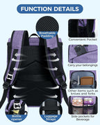 BAGLHER Lightweight Insulated Cooler Backpack - 30 Cans, Leak-Proof for Lunch, Picnic, Hiking, Camping Trips