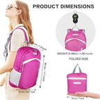 35L Foldable Waterproof Backpack For Outdoor Sports Travel Inside Wet Clothes Compartment Packable For Multiple
