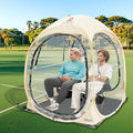 Sports Tent Pop Up Shelter - Instant Pod for All Weather, 2/4/6 Person Bubble Tent with Top Cover, Waterproof Clear Tent for Sports Events, Camping, Fishing, Cheering and Other Outdoor Activities