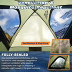 Truck Bed Tent, Waterproof PU3000mm Pickup Truck Tent for Camping Bed, 2-3 Person Sleeping Truck Tent, Portable for Car Camping