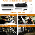 Rechargeable 21000mAh Camping Light, Telescopic Camping Lights, Collapsible Magnetic Camping Lantern with Stand IPX6 Waterproof Flashlights, Camping Lamp for Emergency, Hiking (Black)