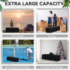 65 x 16 x 16 Inch, 257 L Extra Large Duffle Bag Camping Tent Storage Bag Heavy Duty Waterproof Sports Equipment Carrying Case for Tent Pole Travel Canopy Hammock Tripod Fishing Outdoor Moving