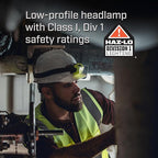 Streamlight 61424 Enduro Pro Haz-Lo 160-Lumen Multi Function Headlamp includes 3 AAA Alkaline Batteries, Rubber Hard Hat Strap, Elastic Head Strap, 3M Dual Lock, Yellow