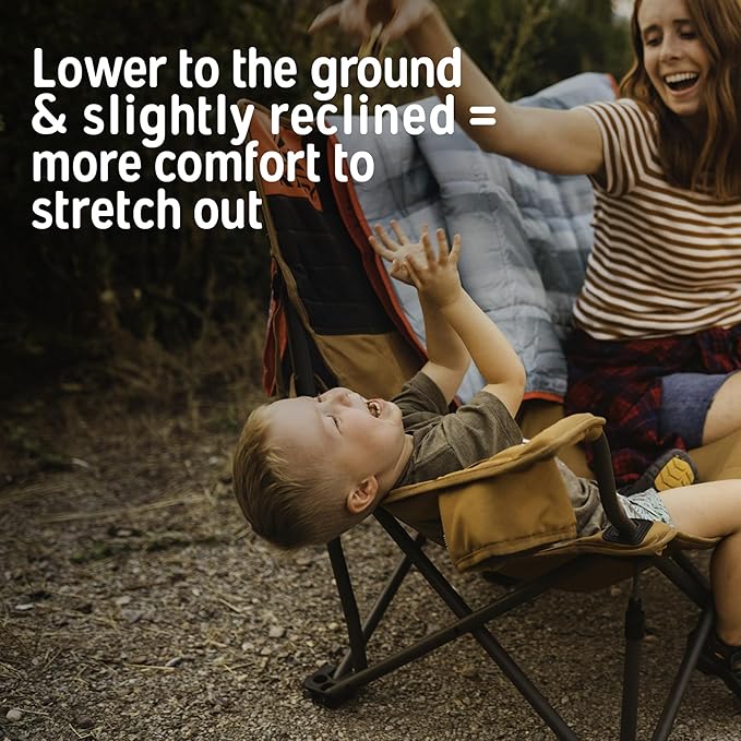 Kelty Low Loveseat Oversized 2-Person Heavy Duty Folding Camp Chair, Double Seat for Soccer Games, Tailgating, Beach Days (Low Height/Bungee)