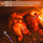 2-Pack Repalcement Meat Probe for Camp Chef Pellet Grill and Smoker, 3.5mm Plug Temperature Probe with Camp Chef Probe Clip Accessories