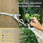 Flowers and Alpacas Hammocks for Camping with Hanging Rope Indoor Hammock for Camping & Hiking Essential