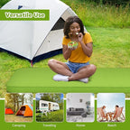 Giantex 4 Inch Self Inflating Camping Mat, Green, Compact, Inflatable, Lightweight